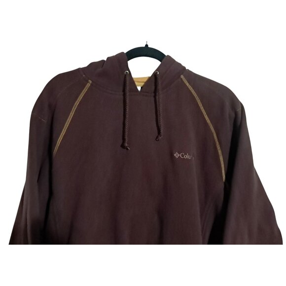 Columbia Womens XL Maroon Hooded Sweatshirt With Pockets - Picture 5 of 10